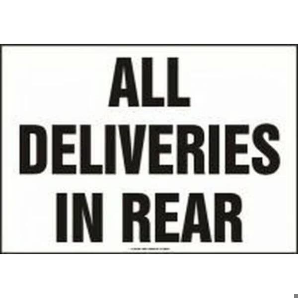 Accuform All Deliveries In Rear, Plastic, 20 in x 28 in, Mounting Holes MVHR504VP - main